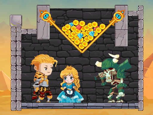 Hero Rescue: Pull The Pin Puzzle Game