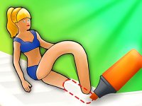 Leg Drawing Racing Game
