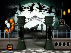 Halloween Cemetery Escape 2 Online Puzzle Game