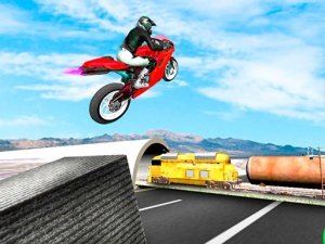 Highway Traffic Bike Stunts Online Game