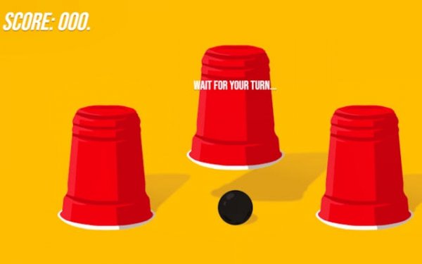Three Cups Game: Brain Challenge Online Puzzle