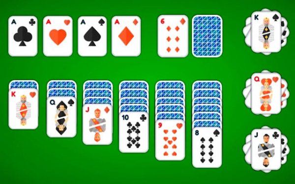 Klondike Solitaire 4 Suits Online Card Game