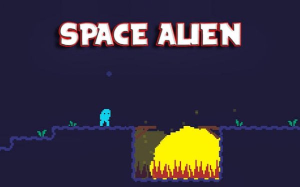 Space Alien Platformer Game